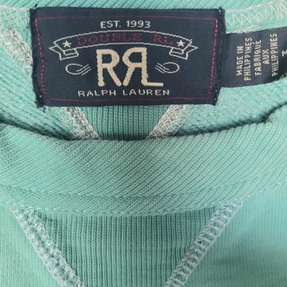 Ralph Lauren Double RL Slogan Print Sweatshirt Size M - Picture 3 of 5